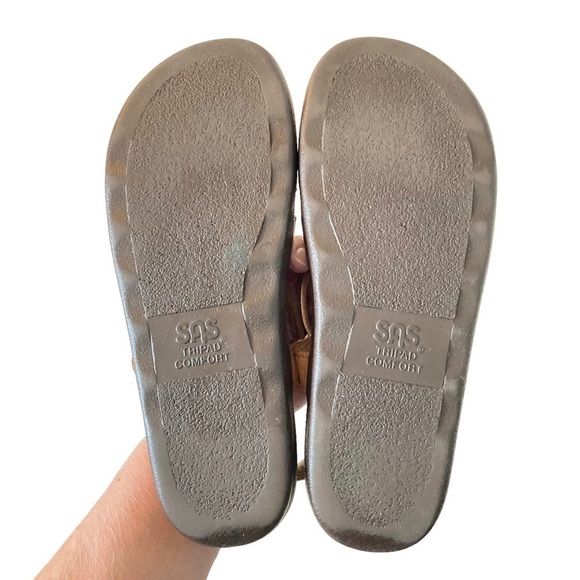 SAS Tripad Comfort Tan Strappy Huggy All Day Sandals Sz 10N - Picture 10 of 12